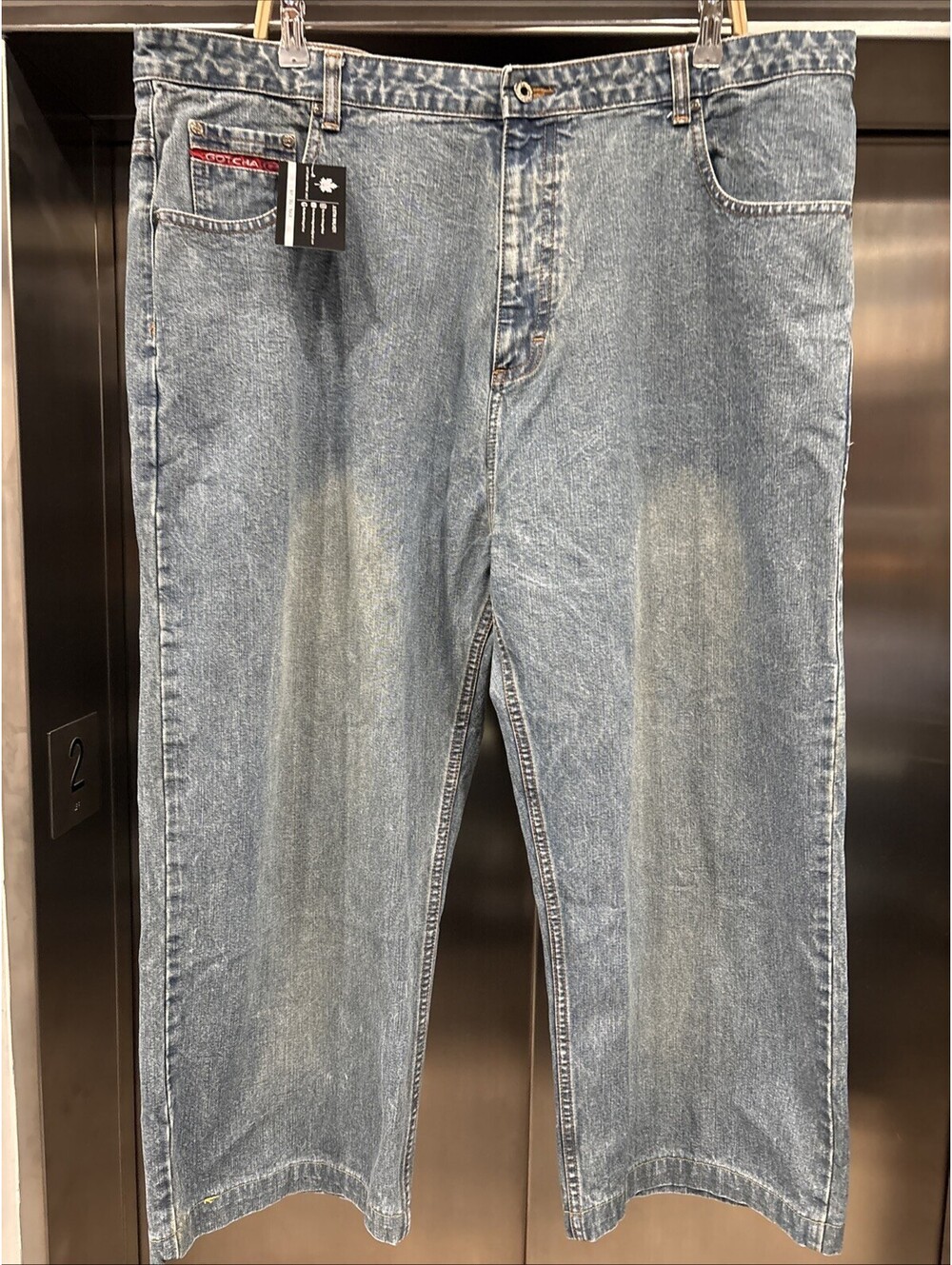 Vintage 00’s Baggy Gotcha Denim Jeans Sz 40x32